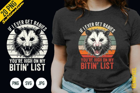 A Retro Possum Shirt for Bold Branding & T-Shirt Graphics