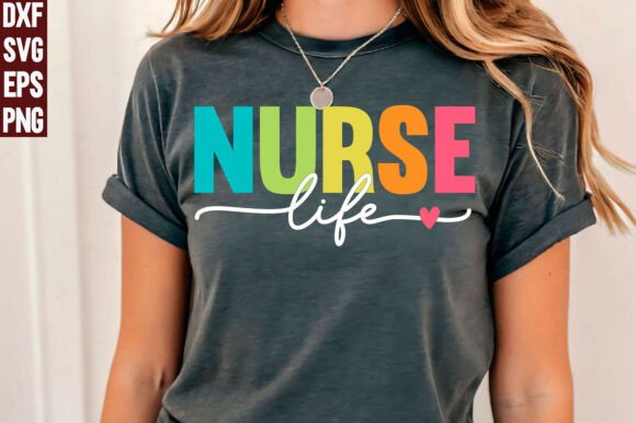 A Varsity Nurse SVG for Bold & Simple T-Shirt Graphics