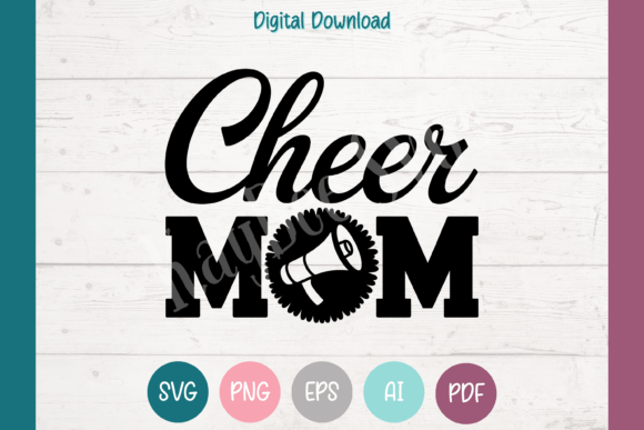 Cheer Mom Graphics: A Design Asset for T-Shirt & Marketing