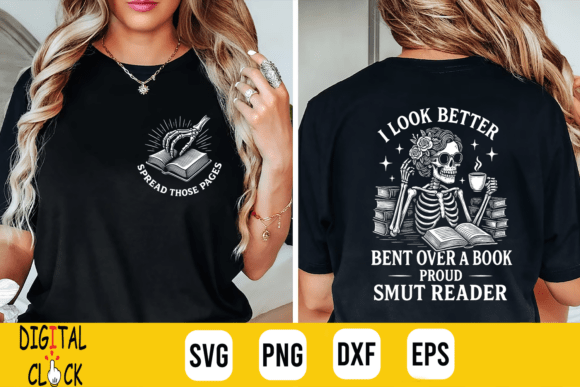Crafting a Bold Book Lover Graphic for T-Shirt Designs