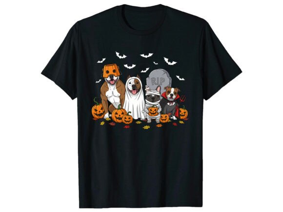 Cute Dog Squad Halloween T-Shirt Design Review