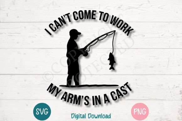 Funny Fishing Pun Silhouette Graphics for T-Shirt Designs