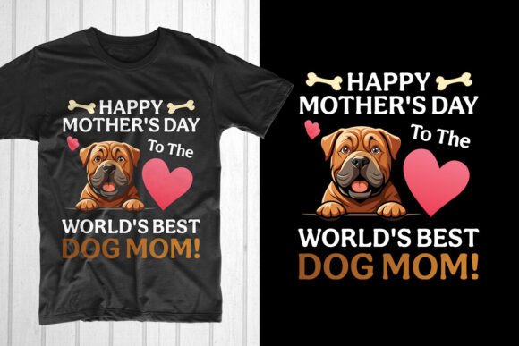 Happy Mother s Day Dog Mom Graphics & T‑Shirt Designs Review