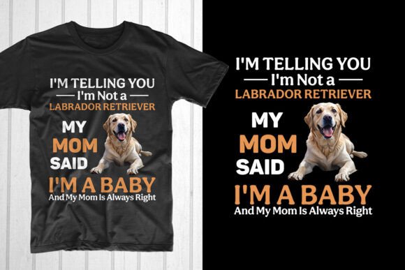 Labrador Retrieve. Dog Mom: Graphics & T-Shirt Designs