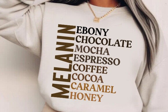Melanin SVG Graphics for T-Shirt Designs & Branding