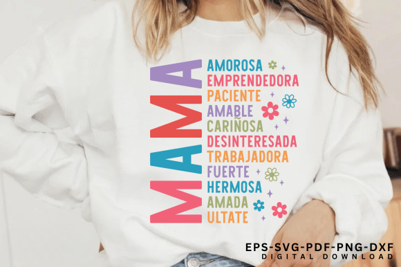 Spanish Mothers Day Png, Retro Madre PNG Graphics