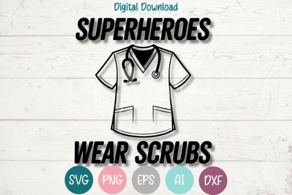 Superheroes Wear Scrubs: A Graphics Review for T-Shirt Designs