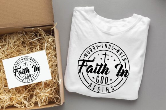 Worry Ends Where Faith in God Begins Svg: Designer’s Take