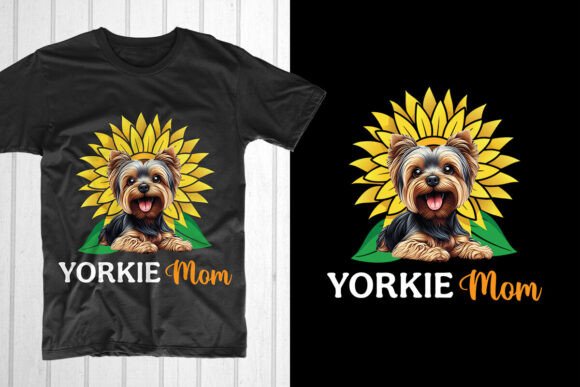 Yorkie Mom Sunflower: Graphics & T-Shirt Designs Review